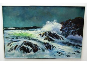 Shirley Fernekes Kennebunkport Maine Coastal Seascape Oil Painting