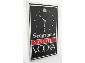 Seagram's Imported Vodka Advertising Clock