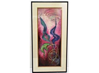 Listed Artist  Edna Jeanette Tacon 1905-1980 Pastel On Board Abstract