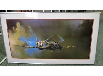 SPITFIRE By Barrie A.F Clark Framed Aviation Art Print