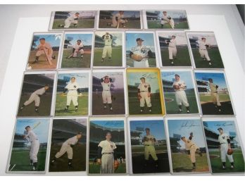 Lot Of 21 New York Yankees 1953-1955 Dormand Postcards