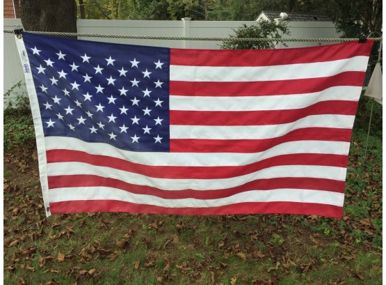 United States Of America Red, White And Blue 50 Star Flag. Sewn Stars. Measures 35' X 62'. Made In U.S.A. (1)
