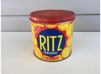 Vintage Metal Ritz Crackers Can.