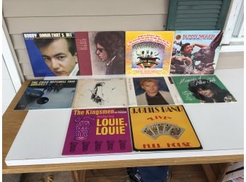 10 Rock Plus LP Records. Wang Chung, The Beatles, Bunny Sigler, Bob Dylan, Little Richard, J. Geils Band.
