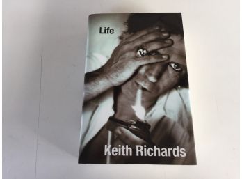 Keith Richards. Life. The Rolling Stones. First Edition Illustrated Hard Cover Book With Dust Jacket.