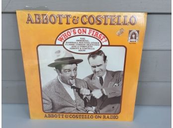 Abbott & Costello. Who's On First? Abbott & Costell On Radio On 1977 Nostalgia Records. Sealed.