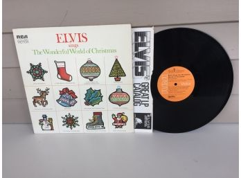 Elvis Presley. Sings The The Wonderful World Of Christmas On 1971 RCA Victor Records. Vinyl Is Very Good Minus