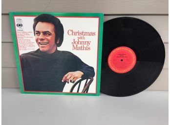 Christmas With Johnny Mathis On 1976 Columbia Records Stereo. Vinyl Is Very Good Plus.