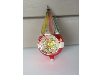 Wonderful And Rare Single Antique Glass Christmas Tree Ornament.