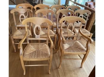 Set Of Ten Pottery Barn Chairs