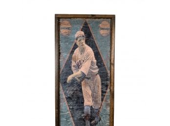 Vintage Babe Ruth Sporting News Art On Board