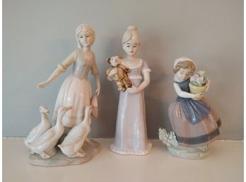 Porcelain Figures - Lladro, Ardalt, Unmarked