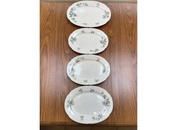 Pfalztgraff Grapevine Pattern Oval Serving Platters, Set Of 4