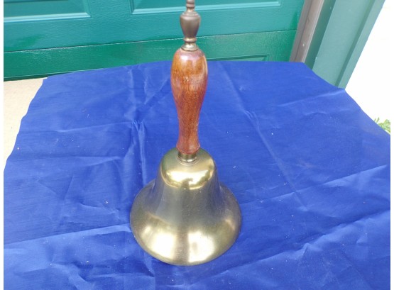 Vintage Bell With Wood Handle Great Sound