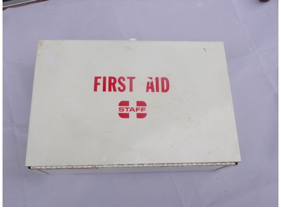 Vintage Staff First Aid Kit Metal Box