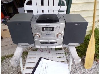 Sony CFD Radio, DVD Player With Speakers