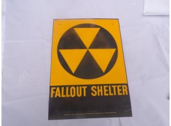 Authentic Gov. Fallout Shelter Sign
