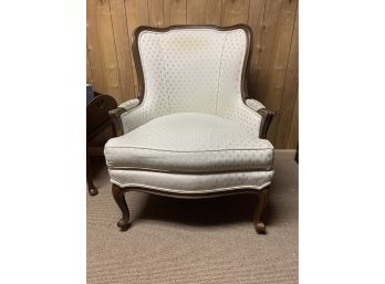 Pair Ethan Allen Wing Back Side Chairs (each Photoed In A Separate Rooms)
