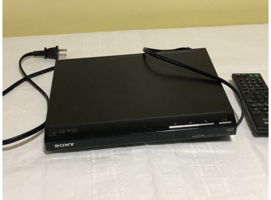 Sony Black CD/ DVD Player With Remote