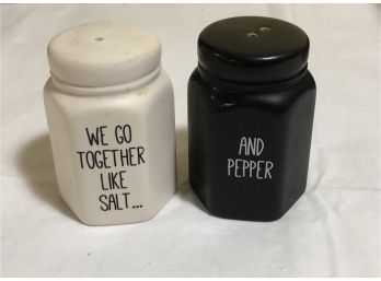 Cute Salt And Pepper Shakers - We Go Together Like Salt And Pepper