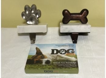 For The Dog Lover - Two Stocking Holders And A Dog Game