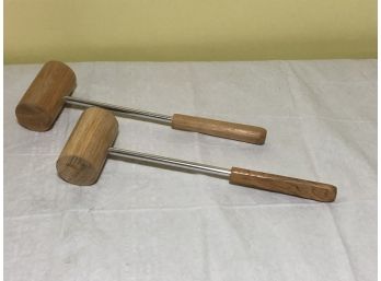 Wooden Mallet Salt And Pepper Shakers