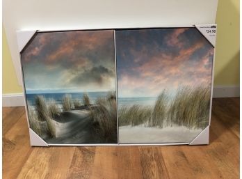 Pair Of Beach Sunset Pictures - New
