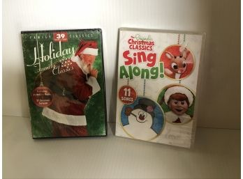 One Holiday DVD And 1 CD Unopened - Featuring 12 Holiday Movies And 27 Christmas Cartoons