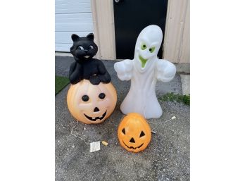Collection Of Vintage Halloween Blow Molds