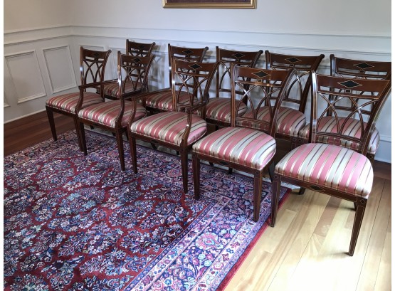 Gorgeous Set Of 10 JOHN WIDDICOMB Russian Collection Dining Chairs - Paid $15,540 -  LIKE NEW - INCREDIBLE !