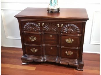 Lovely Mahogany Block Front Chest By AMERICAN DREW Paid $2,995 - Shell Carved Goddard Style FANTASTIC PIECE !