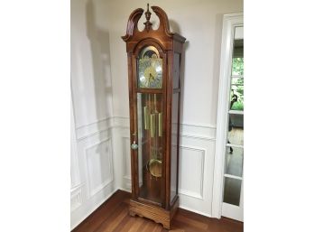 Fantastic Large HOWARD MILLER Grandfather Clock - Paid $3,950 - Brass Moon Phase Dial - Incredible Condition
