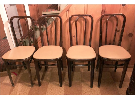 Wood Round Chairs (Set Of 4)