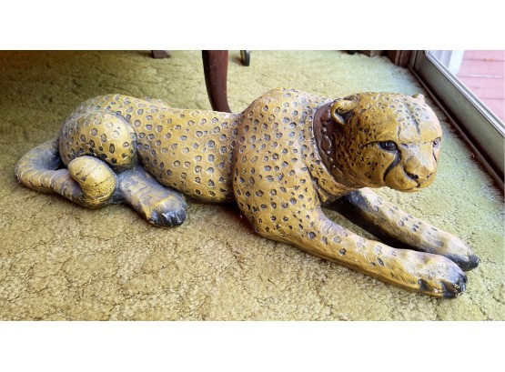 Vintage Leopard Statue