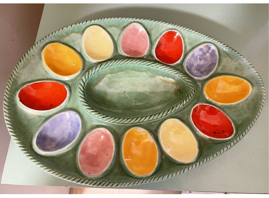 Colorful Egg Holder Plate