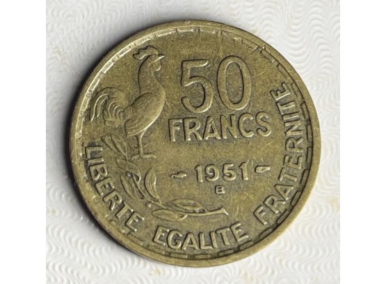 50 Francs Coin 1951