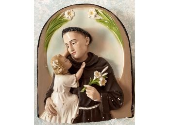 Religious Wall Art St Anthony Padua With Christ Child