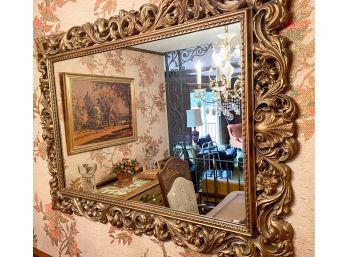 Ornate Rectangular Mirror  -Light Weight Resin