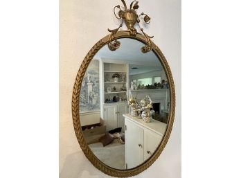 Ornate Oval Gold Mirror