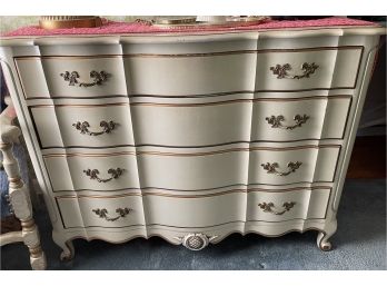 Creme Colored Vintage Dresser With Drawers