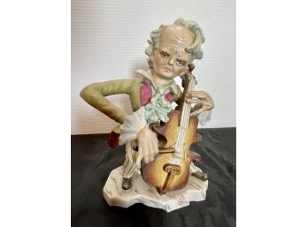 Vintage Cello Player Figurine Lipper & Mann Cellist Musician