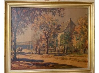 Petersen 'An Early Autumn' Vintage Art Reproduction Framed (Tear See Photo)