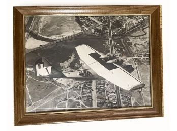 Vintage Black/White Photo Military Plane #2