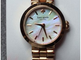 Fabulous Brand New KATE SPADE Ladies Watch - Rose Gold Finish - Mother Of Pearl Dial $295 Retail - VERY NICE