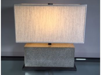 Fantastic Modern Lamp - Rectangular Base & Shade - Decorator Paid $975 From D & D Building In NYC - AMAZING !