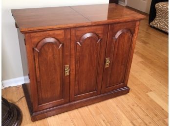 Fabulous PENNSYLVANIA HOUSE Mahogany Bar / Server - Top Flips To Double In Size - Amazing Condition !