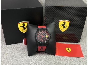 Awesome Brand New FERRARI SCUDERIA Watch - Mens / Unisex - Lightweight Silicone - With Original Box & Booklet