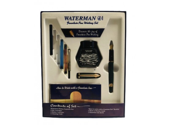 Waterman Paris 'Phineas' Boxed Fountain Pen Set