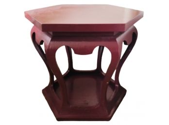 Painted Hexagonal Side Table