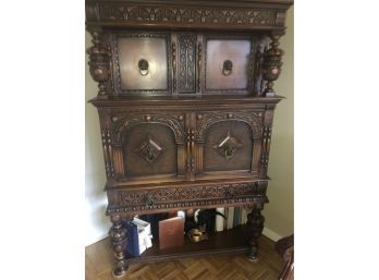 Antique Carved China / Storage Cabinet